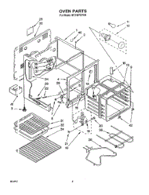 04 - Oven parts for Whirlpool Range RF310PXYW0 from AppliancePartsPros.com