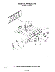 03 - Control Panel parts for Whirlpool Range RF333PXPT0 from AppliancePartsPros.com