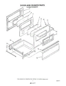 06 - Door And Drawer parts for Whirlpool Range RF3300XVW1 from AppliancePartsPros.com