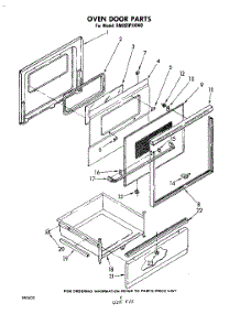 04 - Oven Door parts for Whirlpool Range RM955PXKW0 from AppliancePartsPros.com