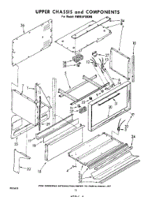 06 - Upper Chassis And Components parts for Whirlpool Range RM955PXKW0 from AppliancePartsPros.com