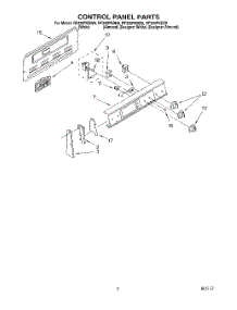 02 - Control Panel parts for Whirlpool Range RF330PXDZ0 from AppliancePartsPros.com