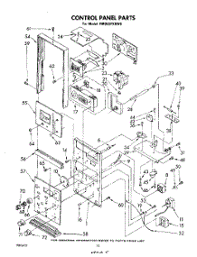 07 - Control Panel parts for Whirlpool Range RM955PXKW0 from AppliancePartsPros.com