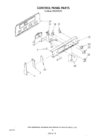 06 - Control Panel parts for Whirlpool Range RF333PXVT0 from AppliancePartsPros.com