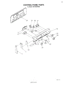 05 - Control Panel parts for Whirlpool Range RF3100XPW0 from AppliancePartsPros.com