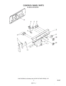 03 - Control Panel parts for Whirlpool Range RF3000XVW1 from AppliancePartsPros.com