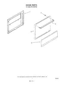 06 - Door parts for Whirlpool Range RF3000XVW2 from AppliancePartsPros.com