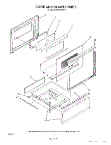 04 - Door And Drawer parts for Whirlpool Range RF313PXVT0 from AppliancePartsPros.com