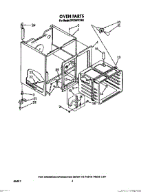 04 - Oven parts for Whirlpool Range RF330PXVW1 from AppliancePartsPros.com