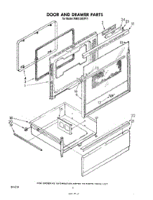 04 - Door And Drawer parts for Whirlpool Range RM973BXPT1 from AppliancePartsPros.com