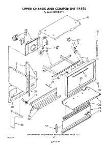 06 - Upper Chassis And Component parts for Whirlpool Range RM973BXPT1 from AppliancePartsPros.com
