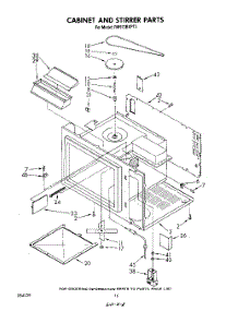 09 - Cabinet And Stirrer, Literature parts for Whirlpool Range RM973BXPT1 from AppliancePartsPros.com