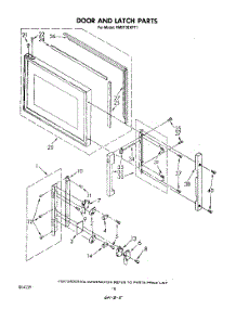 10 - Door And Latch parts for Whirlpool Range RM973BXPT1 from AppliancePartsPros.com