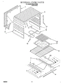 02 - Internal parts for Whirlpool Range RF3010XVN3 from AppliancePartsPros.com