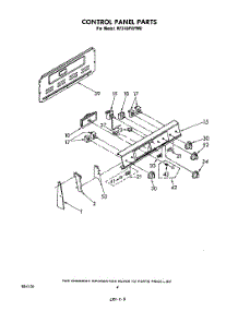 04 - Control Panel parts for Whirlpool Range RF310PXPW0 from AppliancePartsPros.com