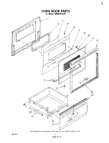 05 - Oven Door parts for Whirlpool Range RM955PXLW1 from AppliancePartsPros.com