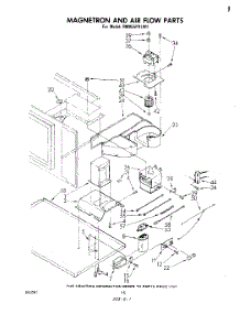 09 - Magnetron And Air Flow parts for Whirlpool Range RM955PXLW1 from AppliancePartsPros.com