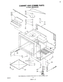 10 - Cabinet And Stirrer parts for Whirlpool Range RM955PXLW1 from AppliancePartsPros.com