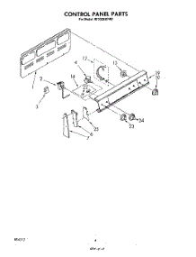 04 - Control Panel parts for Whirlpool Range RF332BXPW0 from AppliancePartsPros.com
