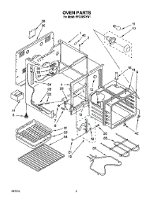 03 - Oven parts for Whirlpool Range RF310BXYW1 from AppliancePartsPros.com