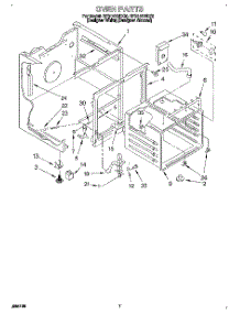 05 - Oven parts for Whirlpool Range RF314BBDQ0 from AppliancePartsPros.com