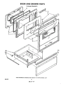 04 - Door And Drawer parts for Whirlpool Range RF363PXPT1 from AppliancePartsPros.com