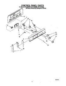 02 - Control Panel parts for Whirlpool Range RF314BXBW0 from AppliancePartsPros.com