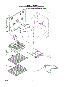 04 - Unit parts for Whirlpool Range RF314BXBW0 from AppliancePartsPros.com