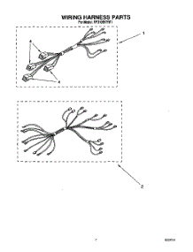 05 - Wiring Harness, Lit / Optional parts for Whirlpool Range RF310BXYW1 from AppliancePartsPros.com