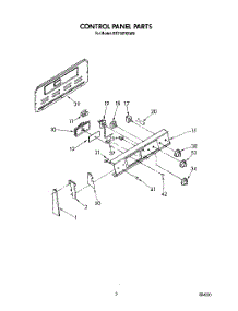 03 - Control Panel parts for Whirlpool Range RF310PXVG0 from AppliancePartsPros.com