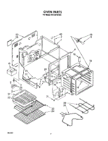 04 - Oven parts for Whirlpool Range RF310PXVG0 from AppliancePartsPros.com