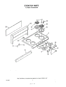 03 - Section parts for Whirlpool Range RF3010XPW0 from AppliancePartsPros.com