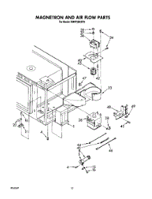 07 - Magnetron And Air Flow parts for Whirlpool Range RM973BXST0 from AppliancePartsPros.com