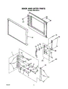 09 - Door And Latch parts for Whirlpool Range RM973BXST0 from AppliancePartsPros.com