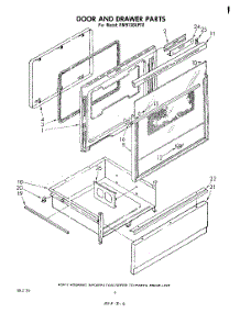 04 - Door And Drawer parts for Whirlpool Range RM973BXPT0 from AppliancePartsPros.com