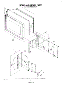 11 - Door And Latch parts for Whirlpool Range RM955PXLW0 from AppliancePartsPros.com