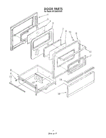 06 - Door parts for Whirlpool Range RF3365XVW0 from AppliancePartsPros.com