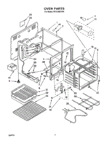 04 - Oven parts for Whirlpool Range RF310BXYW0 from AppliancePartsPros.com