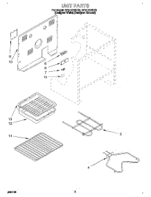 04 - Unit parts for Whirlpool Range RF314BBDZ0 from AppliancePartsPros.com