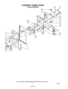03 - Control Panel parts for Whirlpool Range RM955PXPW1 from AppliancePartsPros.com
