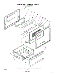 05 - Door And Drawer parts for Whirlpool Range RM955PXPW1 from AppliancePartsPros.com