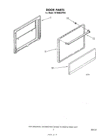 06 - Door parts for Whirlpool Range RF3000XPW0 from AppliancePartsPros.com