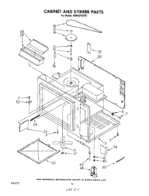 09 - Cabinet And Stirrer parts for Whirlpool Range RM955PXPW1 from AppliancePartsPros.com