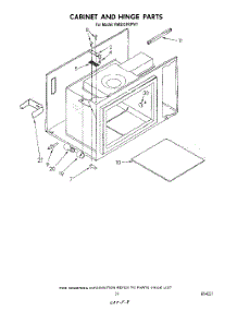 13 - Cabinet And Hinge parts for Whirlpool Range RM955PXPW1 from AppliancePartsPros.com