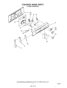 03 - Control Panel parts for Whirlpool Range RF330PXVW2 from AppliancePartsPros.com