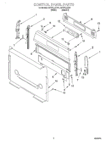 02 - Control Panel parts for Whirlpool Range SF370LEGW1 from AppliancePartsPros.com