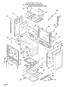04 - Chassis parts for Whirlpool Range SF370PEGZ1 from AppliancePartsPros.com