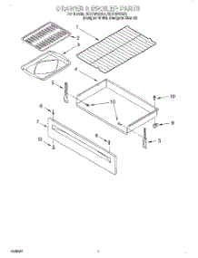 05 - Drawer & Broiler parts for Whirlpool Range SF370PEGQ1 from AppliancePartsPros.com