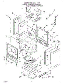 04 - Chassis parts for Whirlpool Range SF370PEGQ0 from AppliancePartsPros.com