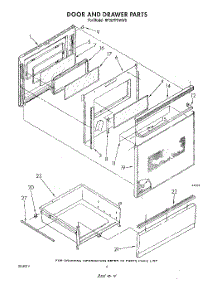 06 - Door And Drawer, Literature And Optional parts for Whirlpool Range RF387PXWW0 from AppliancePartsPros.com